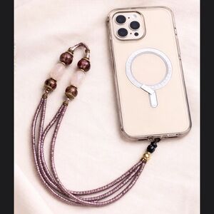 Handmade Beaded Phone Charm Lanyard